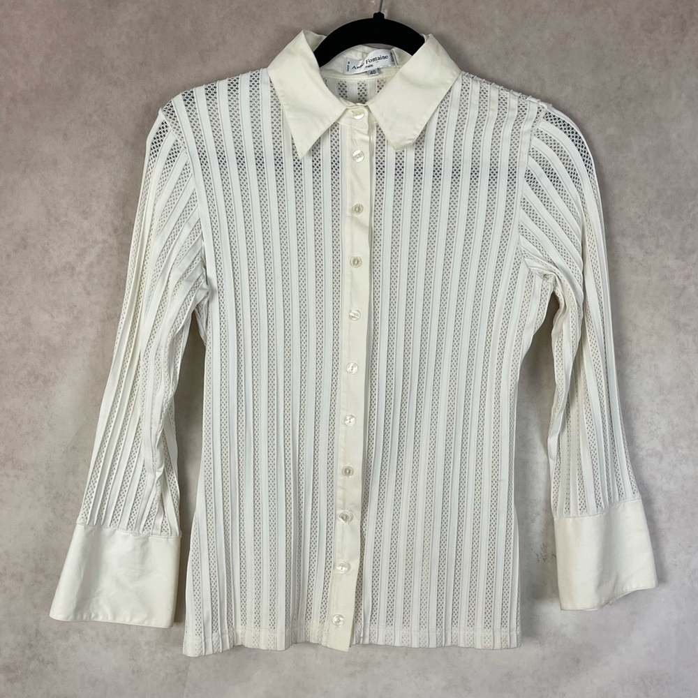 Anne Fontaine Long Sleeve Button Down Blouse